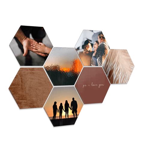 Foto op hexagon maken .